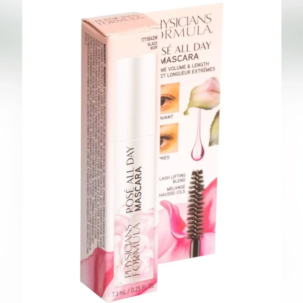 Physicians Formula Mini Rosé All Day Mascara – 0.25 oz / 7.3 mL – Black